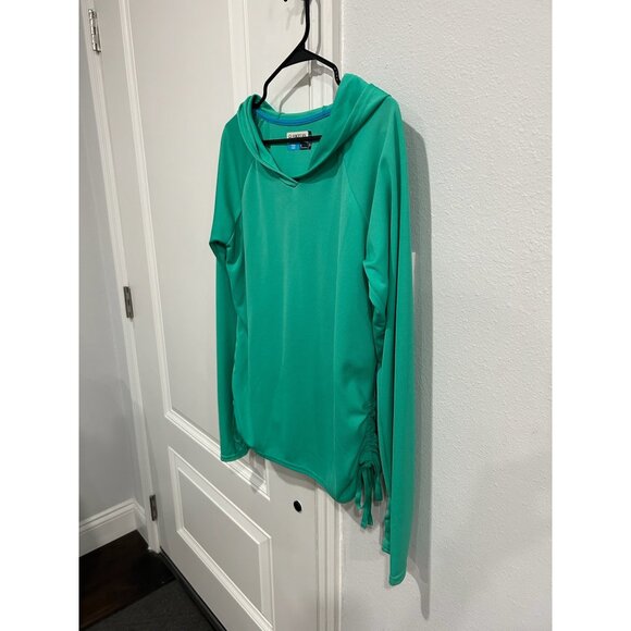 Magellan Outdoors MagWick Fish Gear Hooded Long Sleeve Top Green Sz Large Active - Picture 3 of 10